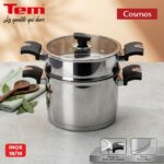 Couscoussier TEM Cosmos 7 Litres en Inox 18/10